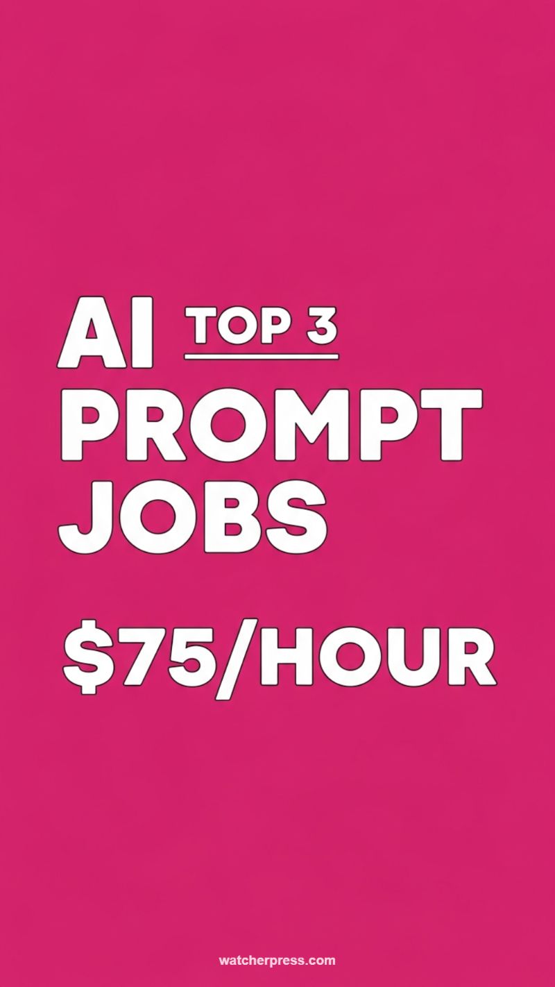 6. High-Paying AI Prompt Engineering/Writing Jobs ($75/Hour)
