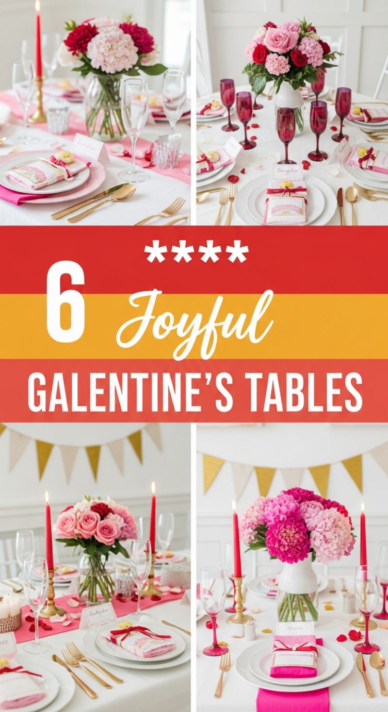 6 Joyful GALENTINE'S TABLES