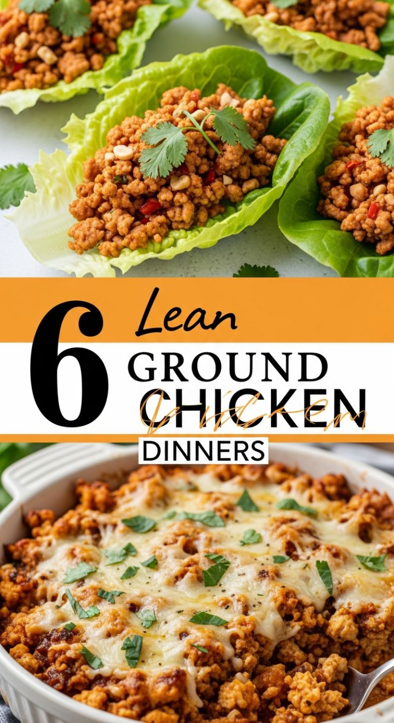 6 Lean Ground Chicken Dinners