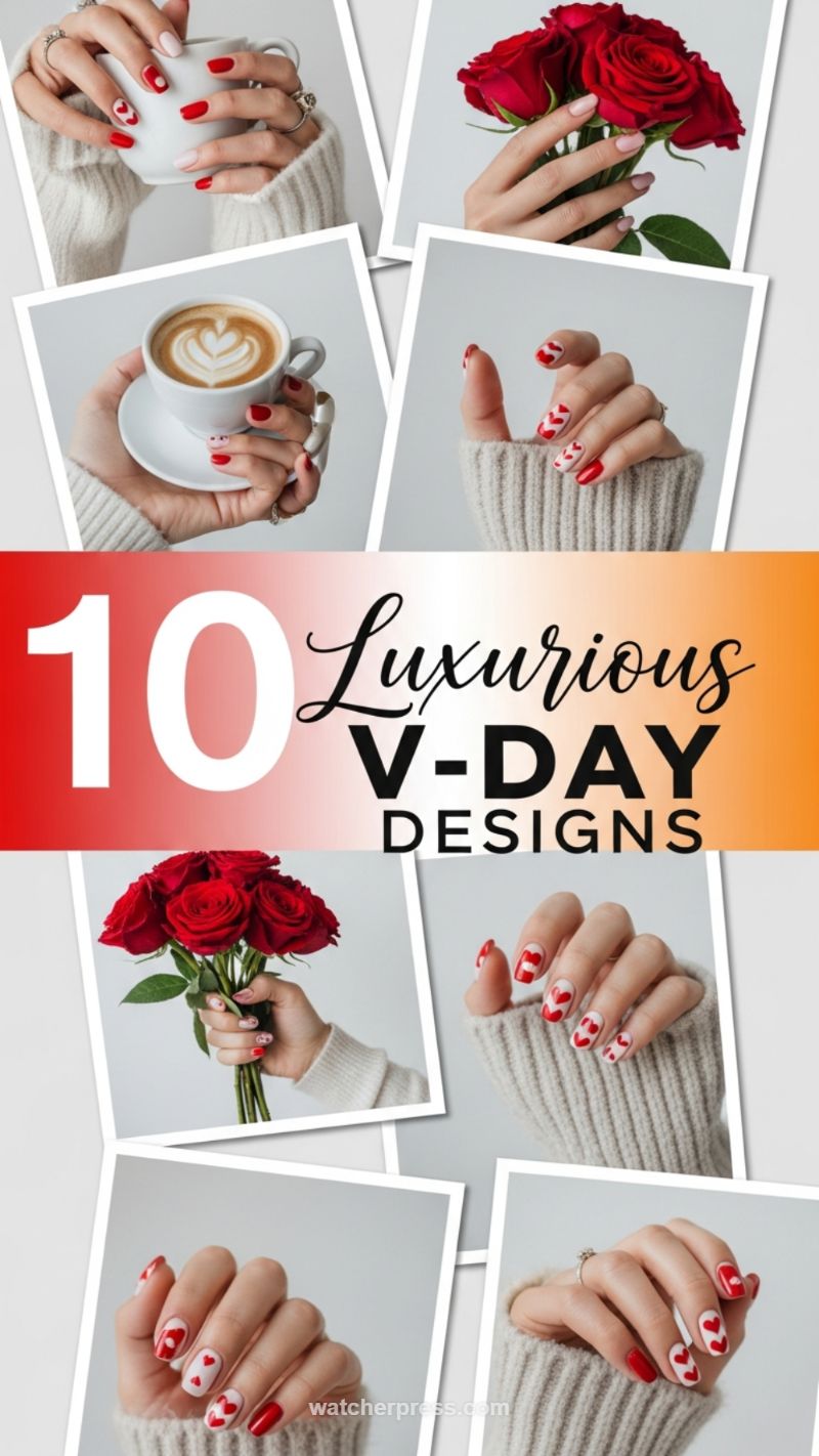 6. Luxurious Heart-Filled V-Day Designs