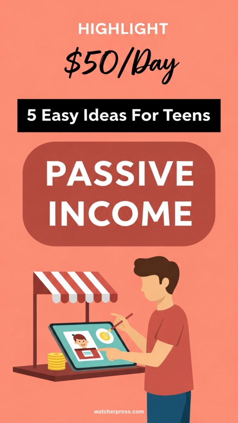 6. Passive Income Ideas for Teens ($50/Day)