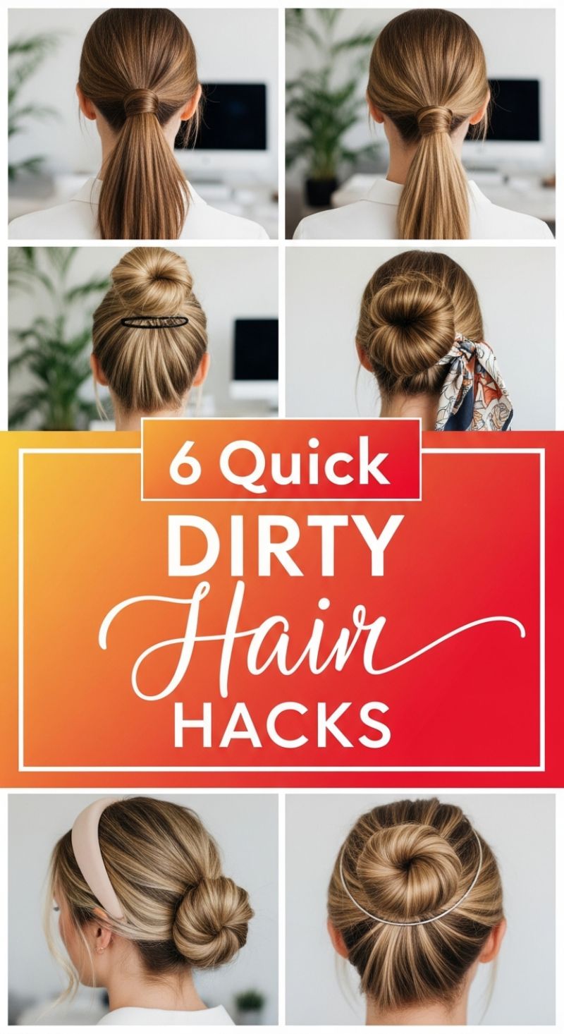 6 Quick Dirty Hair Hacks