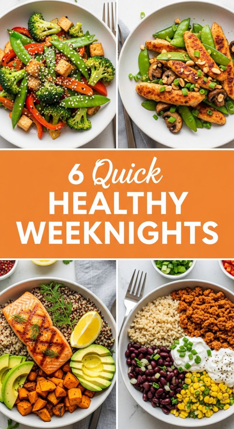 6 Quick HEALTHY WEEKNIGHTS