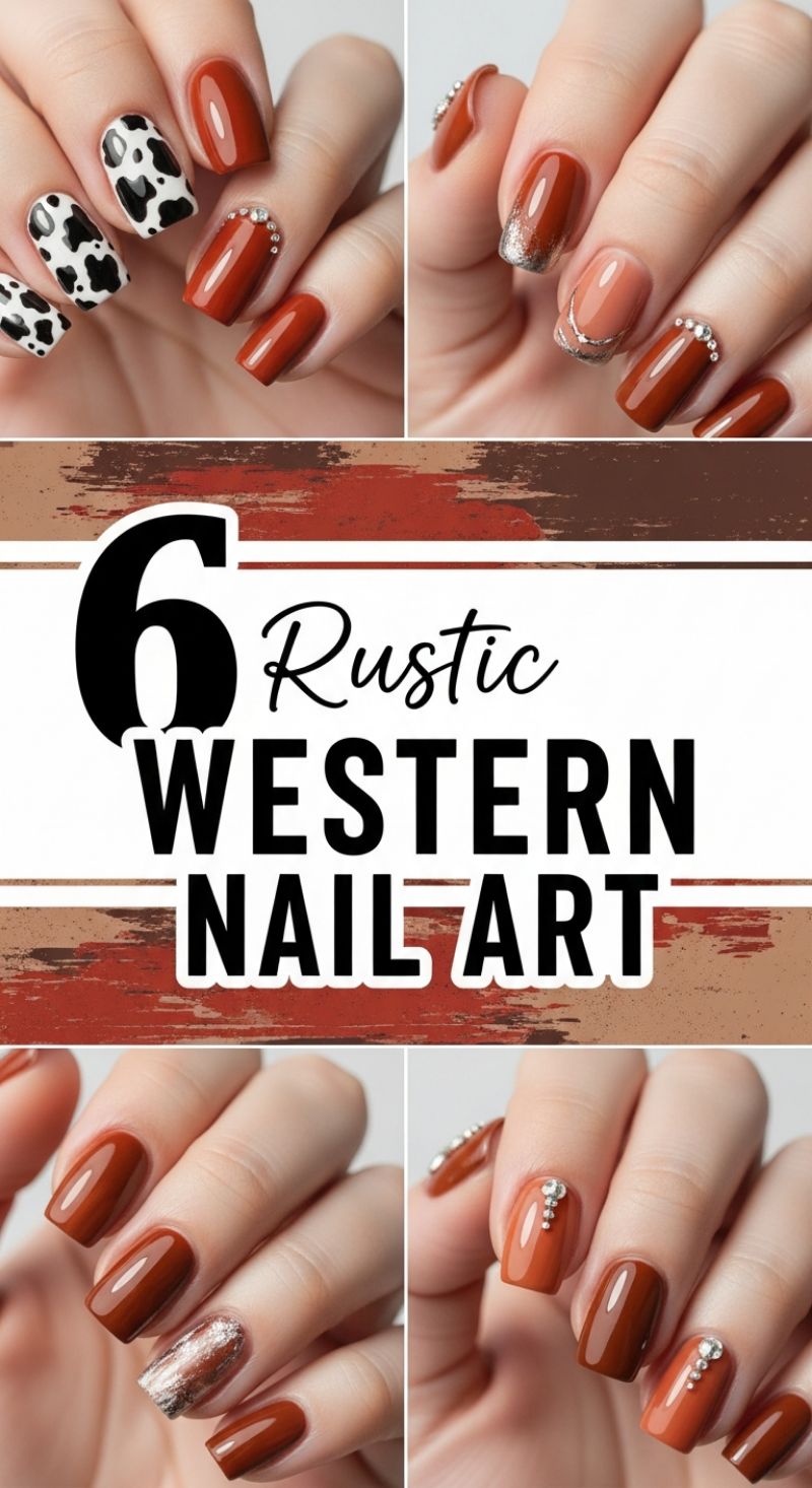 6 Rustic Western Nail Art