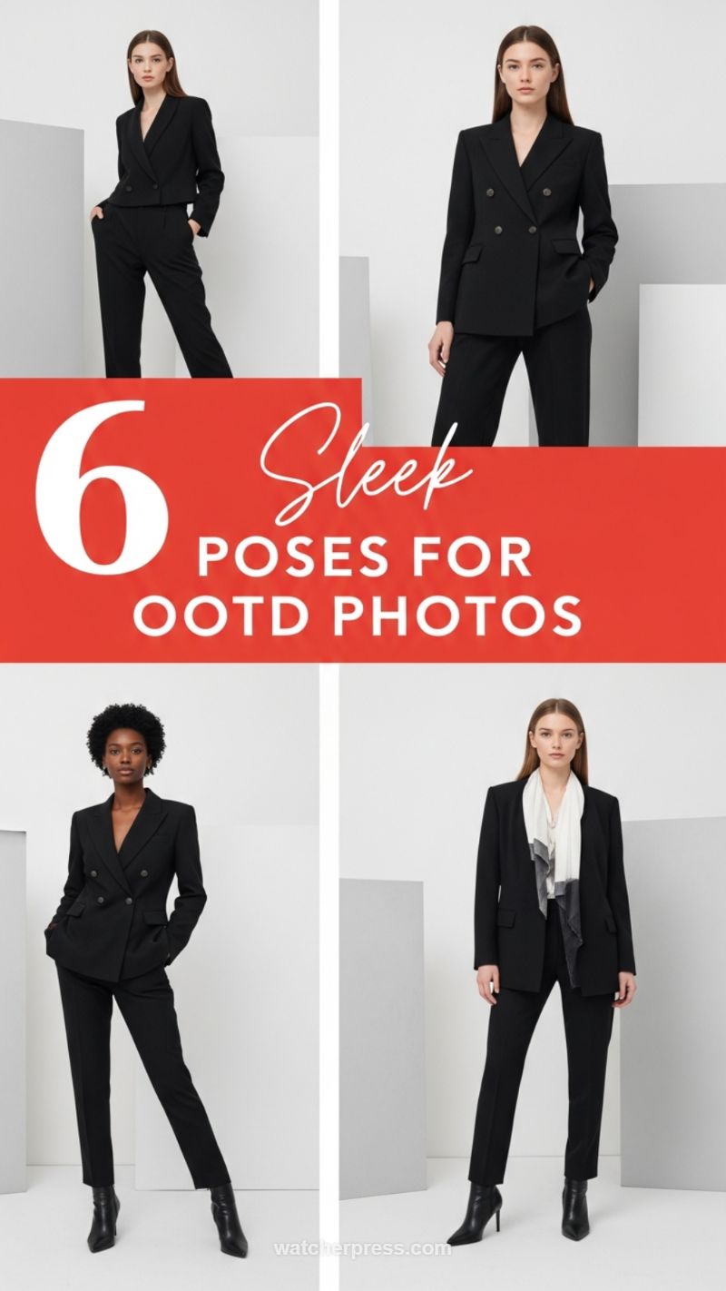 6 Sleek Poses for Flawless OOTD Photos