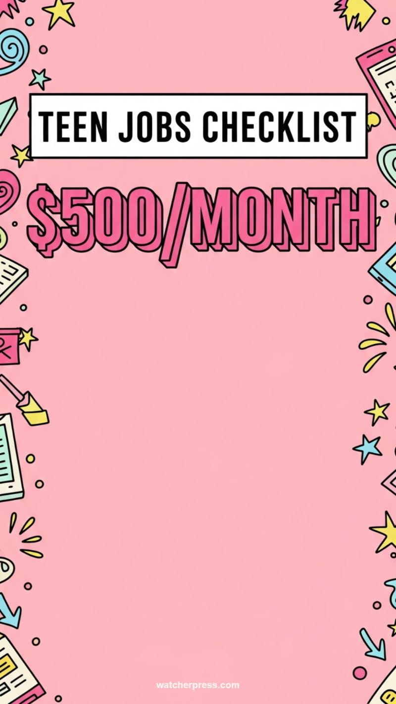6. Starting Simple Teen Side Hustles ($500/Month)