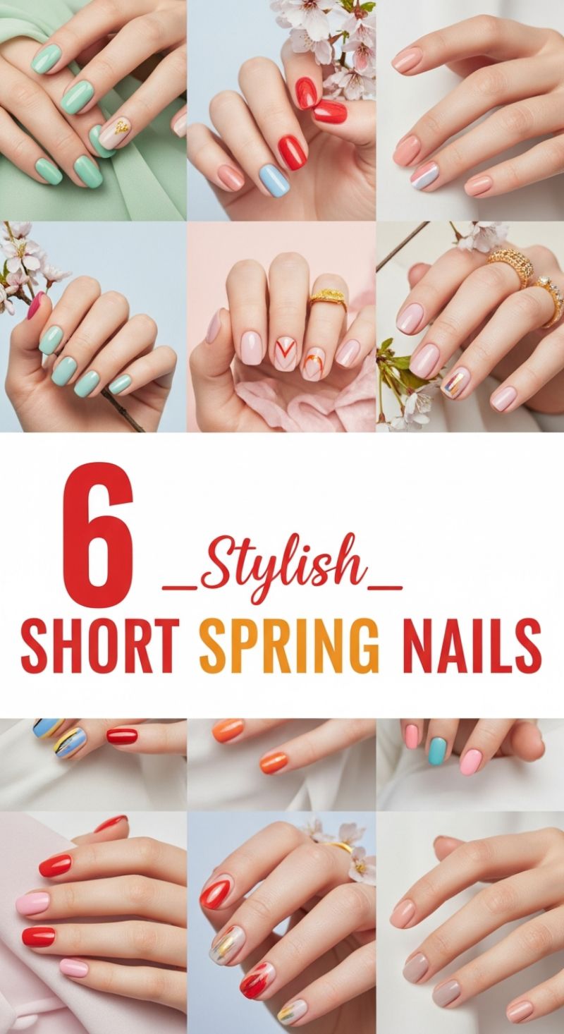 6 Stylish Short Spring Nails
