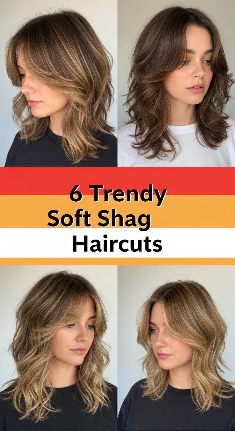6 Trendy Soft Shag Haircuts