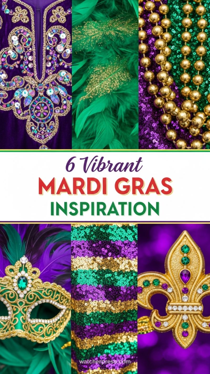 6 Vibrant Mardi Gras Inspiration Details