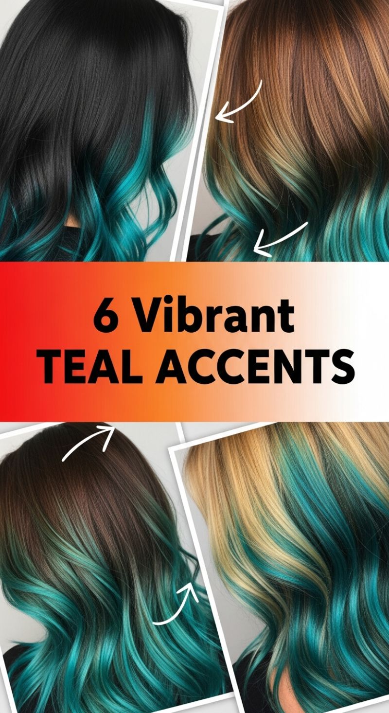 6 Vibrant Teal Accents