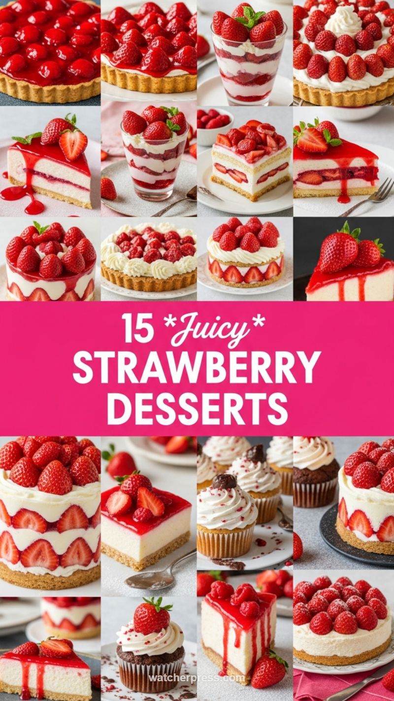 7. 15 Juicy Strawberry Desserts: Sweet and Light Treats