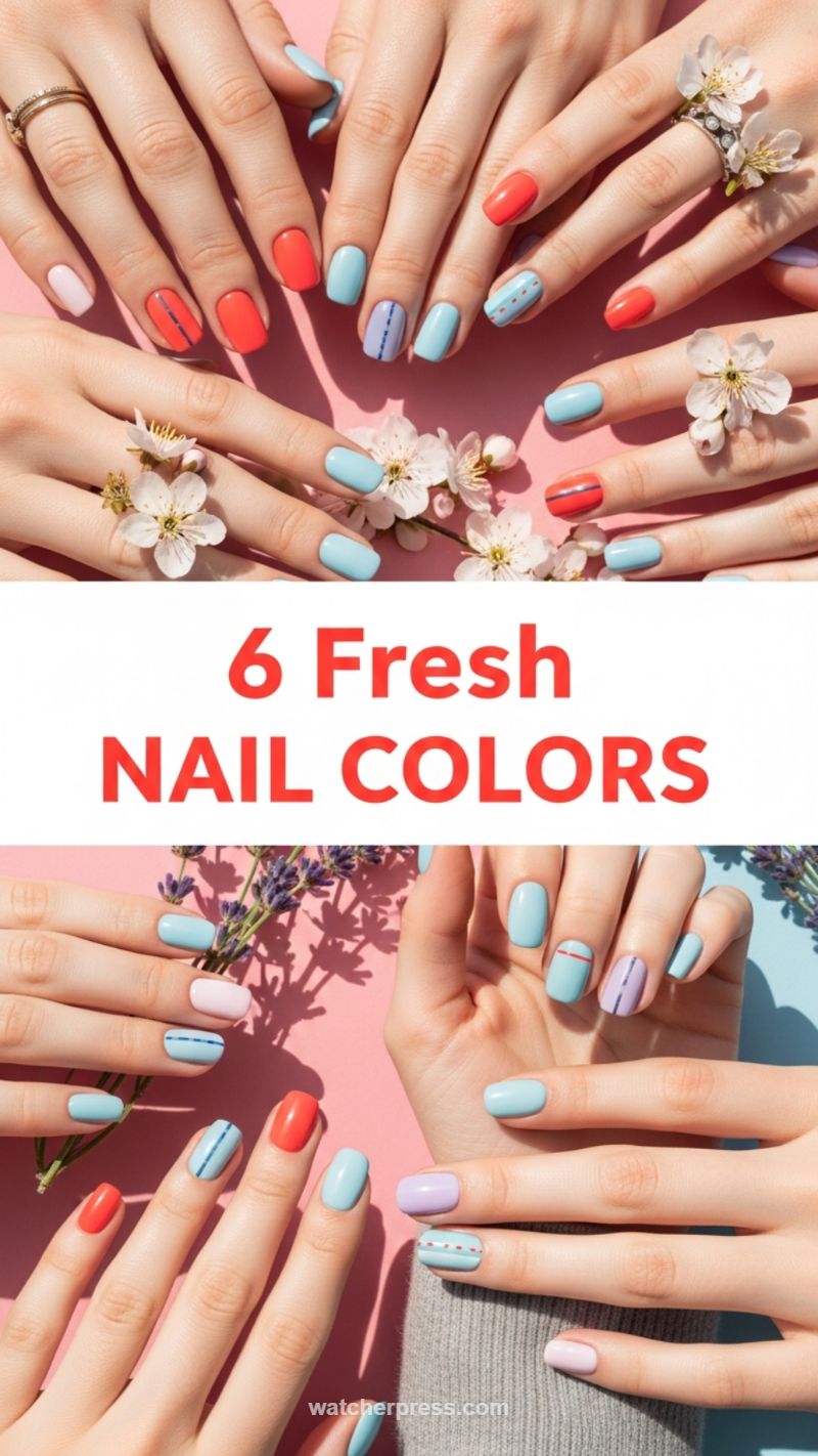 7. 6 Fresh Pastel & Coral Color Palettes