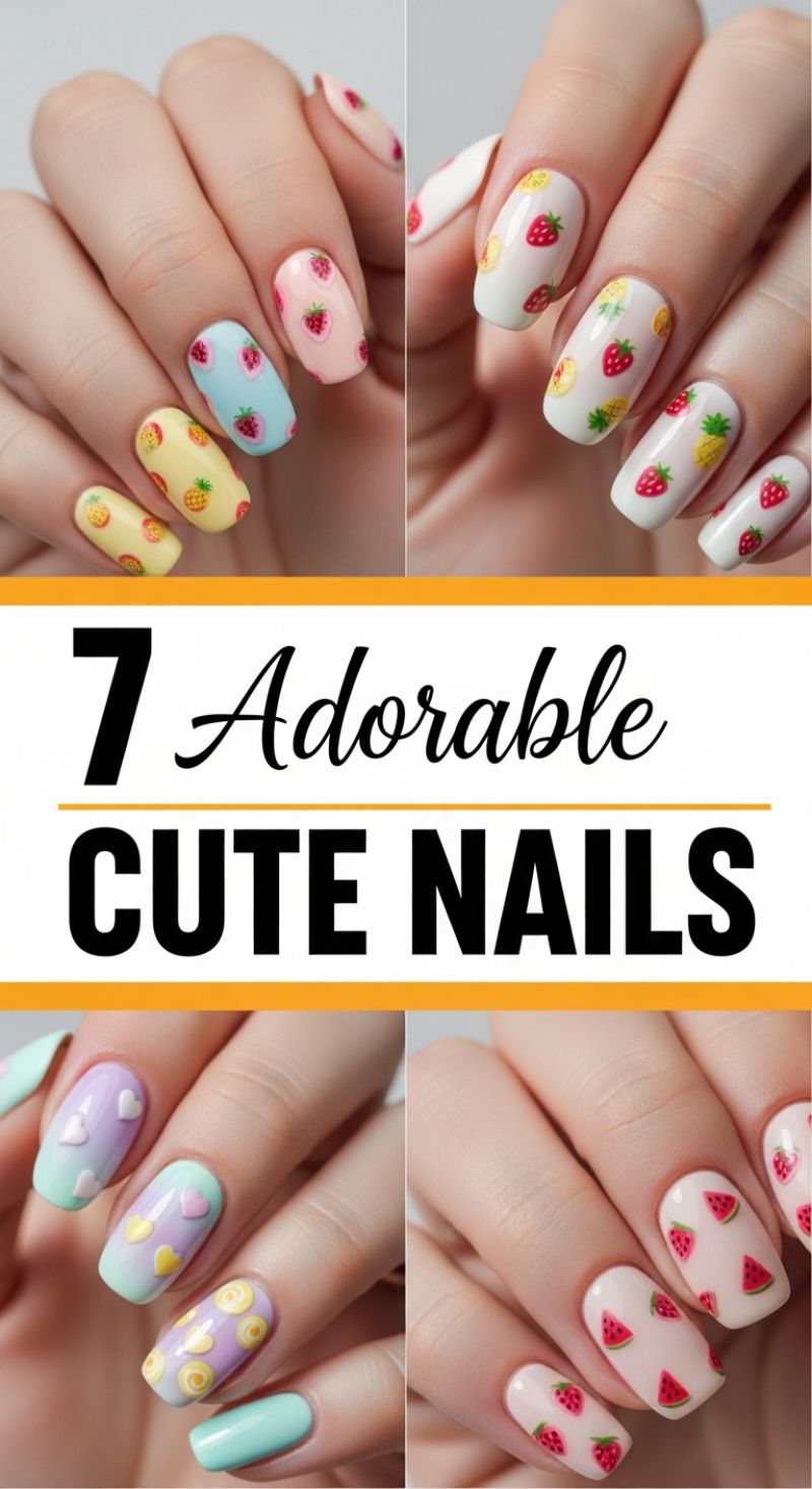 7 Adorable CUTE NAILS
