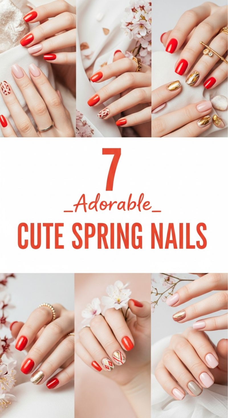7 Adorable CUTE SPRING NAILS