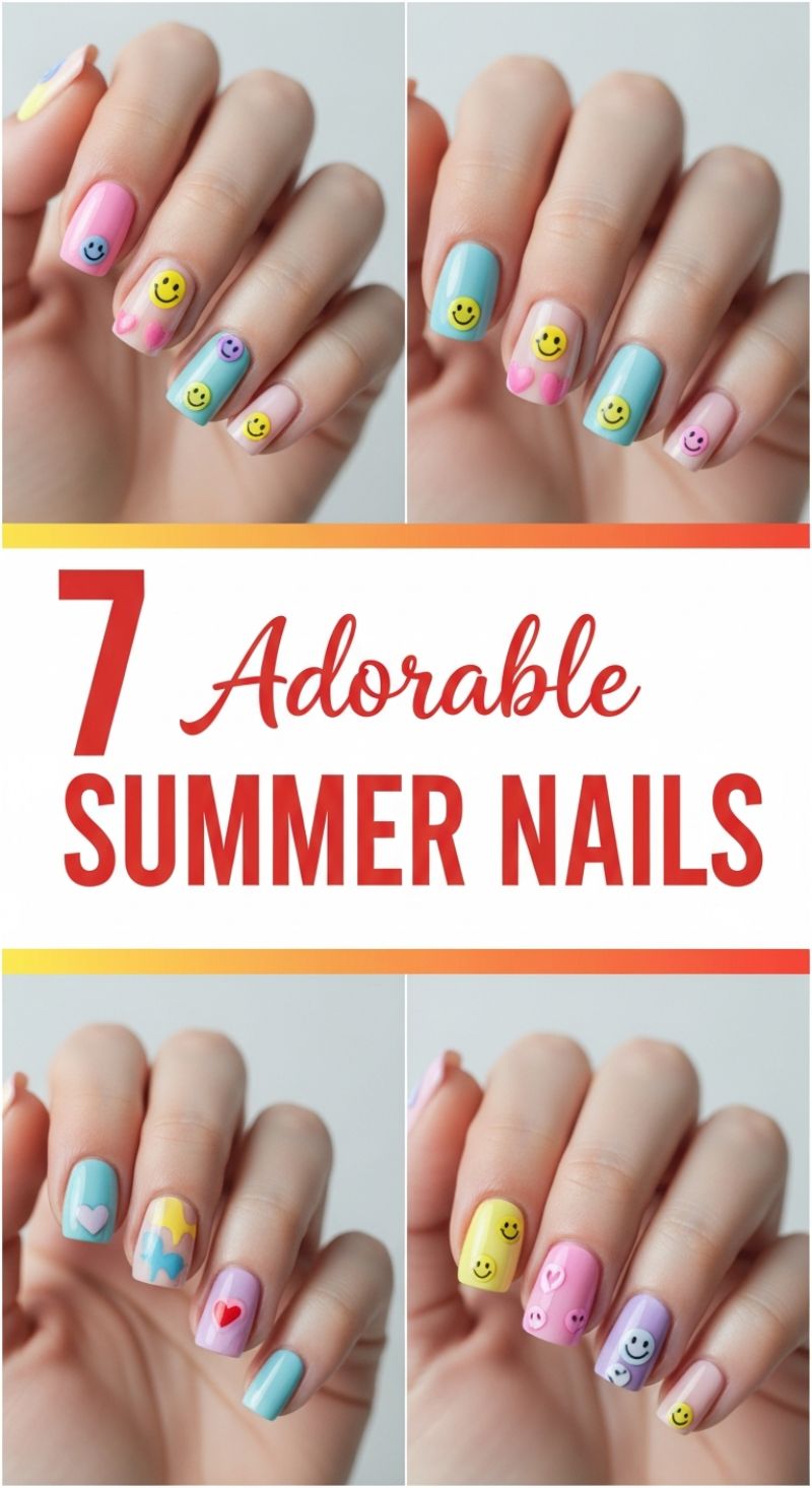 The Ultimate Seasonal Nail Guide: 100+ Must-Try Spring and Summer Manicure Designs 7 Adorable Summer Nails