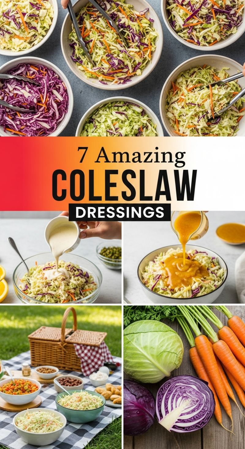 7 Amazing COLESLAW DRESSINGS