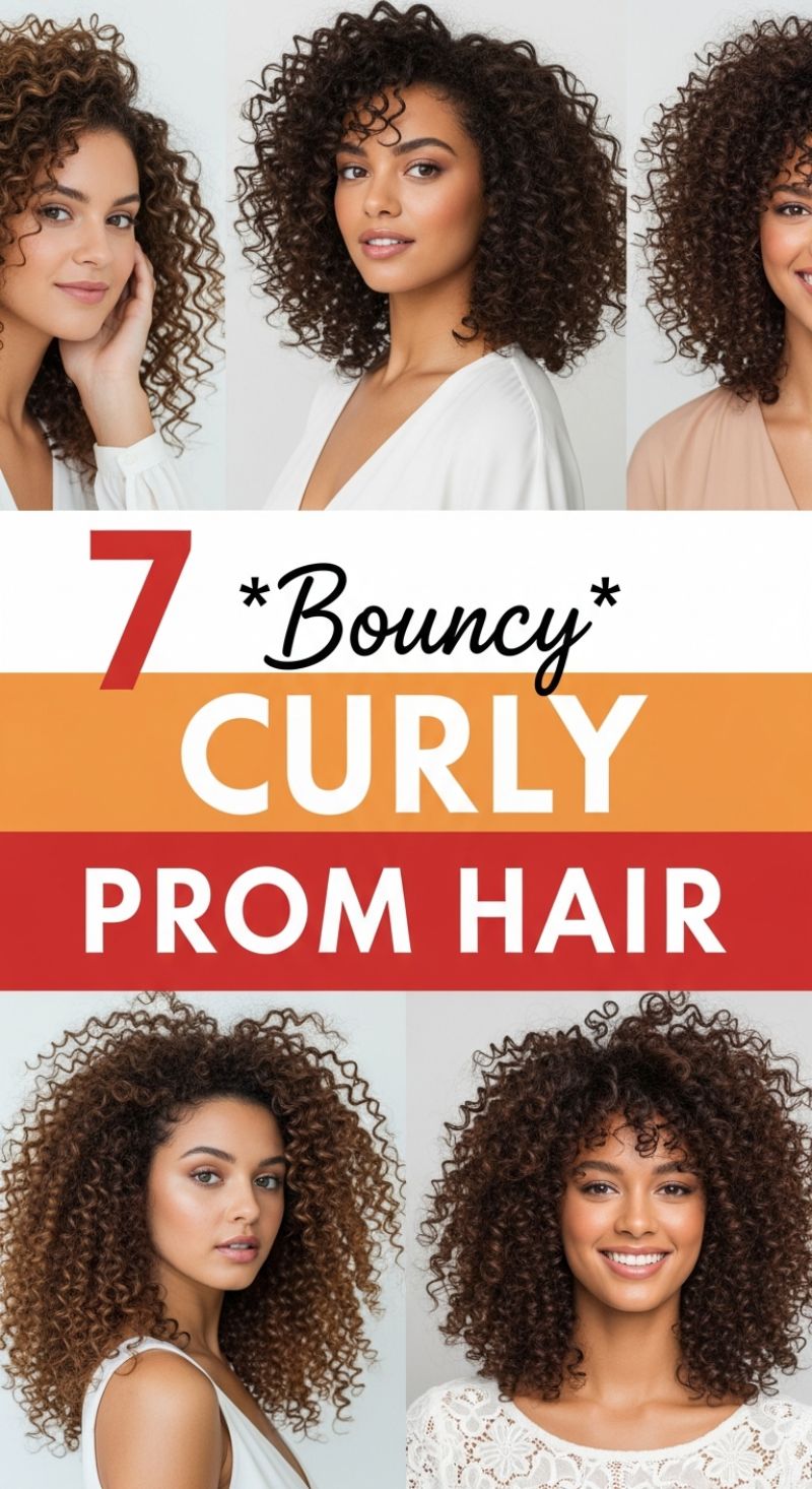 7 Bouncy Curly Prom Hair