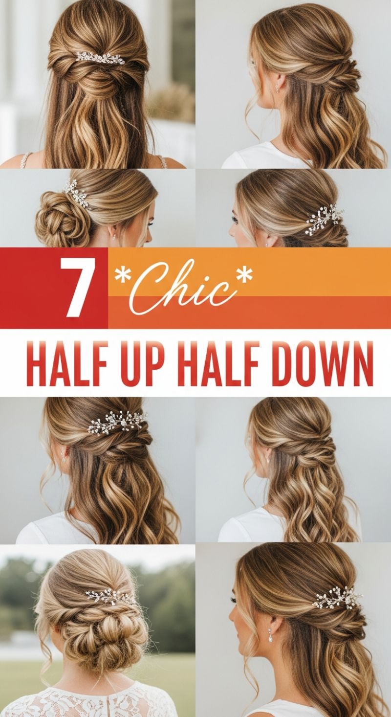 7 *Chic* HALF UP HALF DOWN