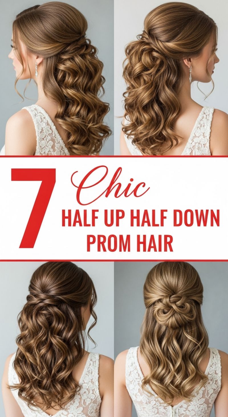 7 Chic Half Up Half Down Prom Hair