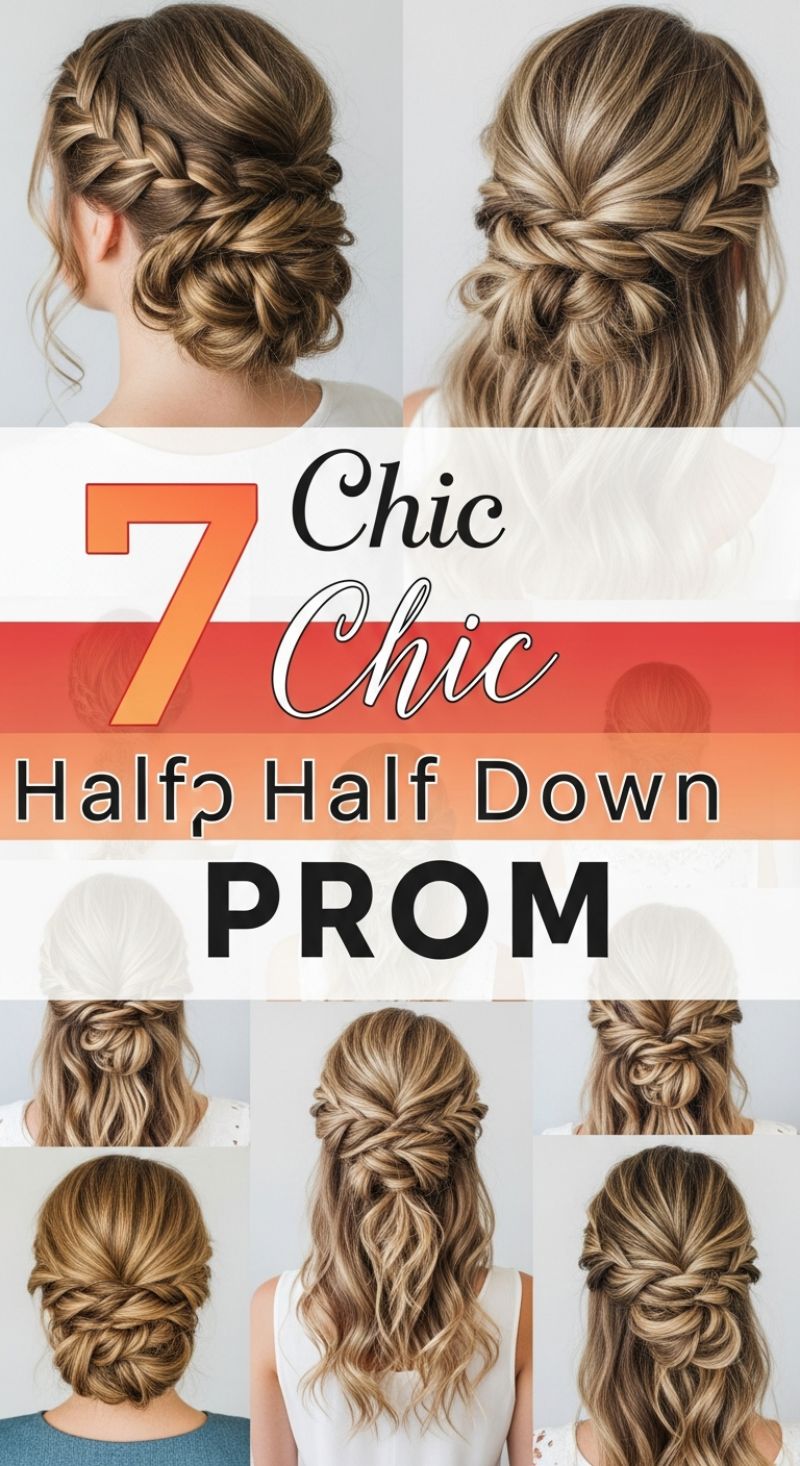 7 Chic Half Up Half Down Prom Hairstyles