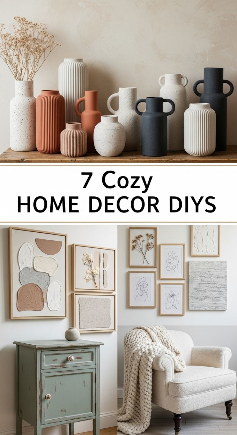 7 Cozy HOME DECOR DIYS