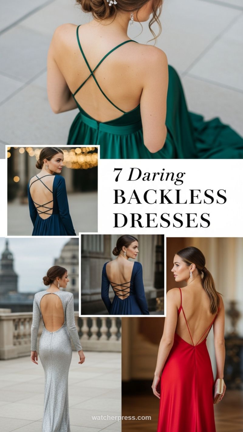 7 Daring Backless Dresses for Major Impact