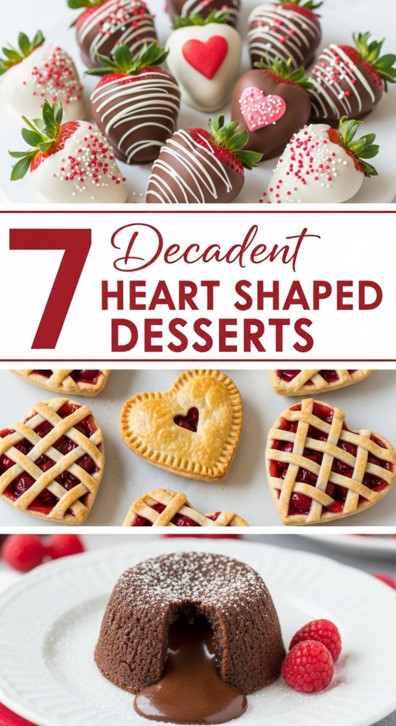 7 Decadent HEART SHAPED DESSERTS