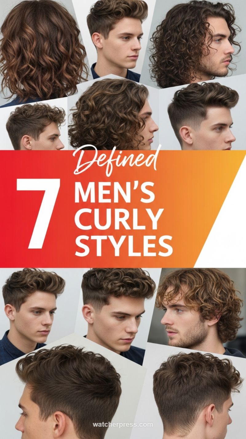 7 Defined Men's Curly Styles: Texture Forward
