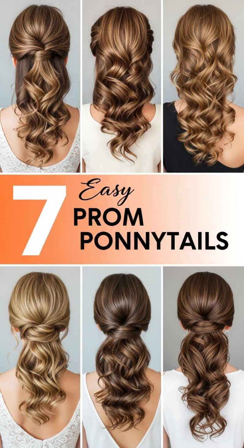 7 Easy Prom Ponytails
