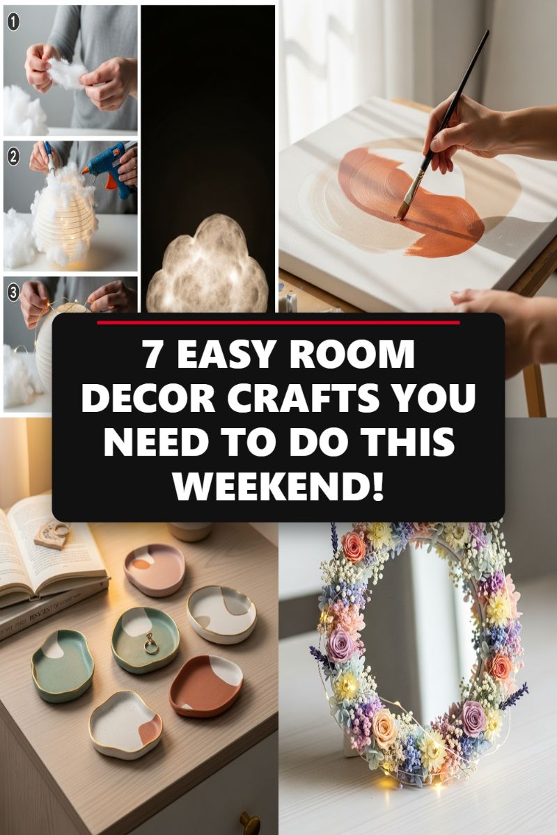 7 EASY ROOM DECOR CRAFTS YOU NEED TO DO THIS WEEKEND!
