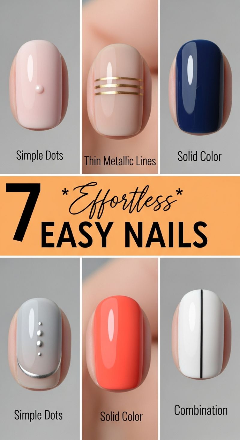 7 Effortless and Easy Nail Designs