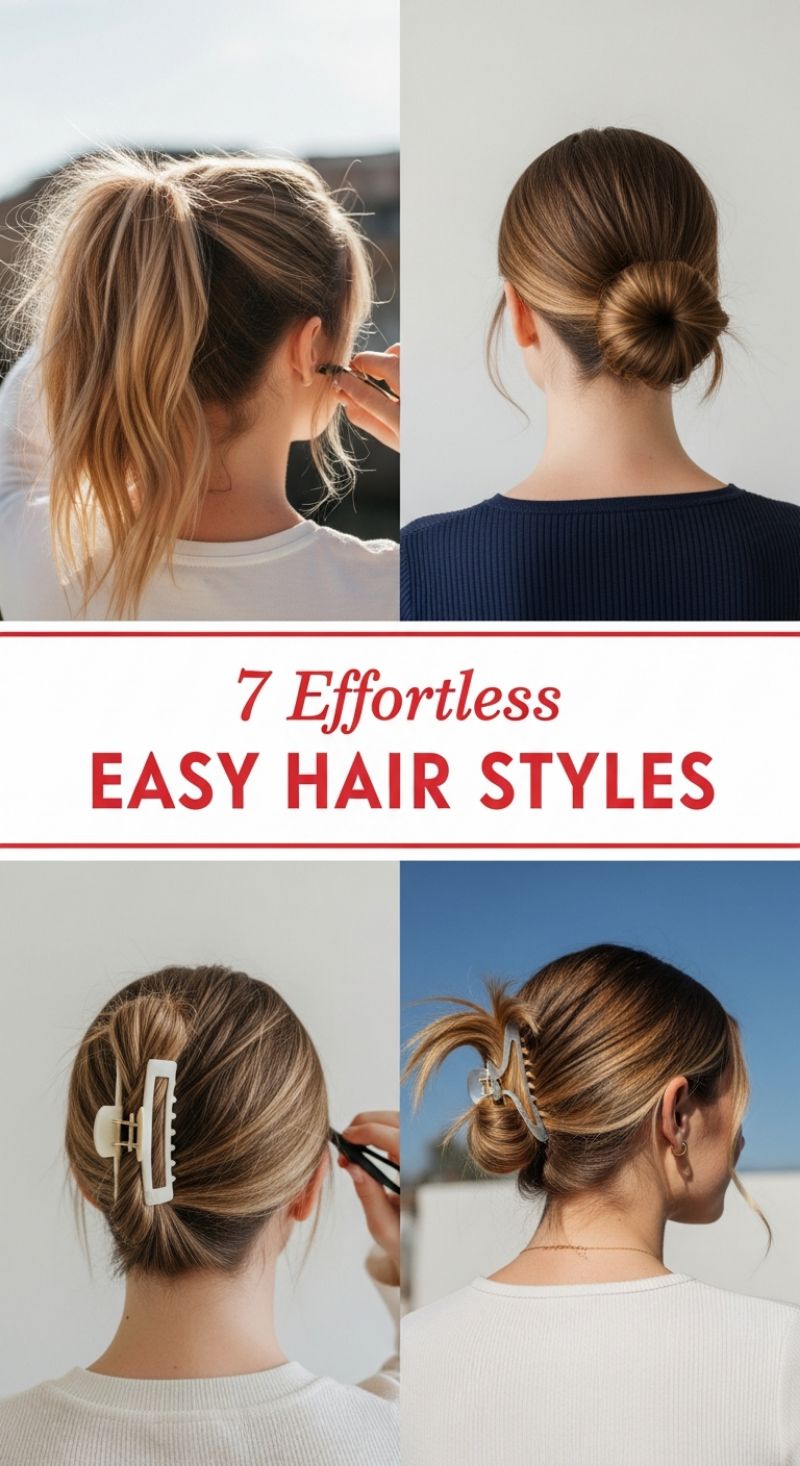 The Ultimate Hairstyle Lookbook: 100+ Stunning Ideas for Every Length, Texture, and Occasion 7 Effortless EASY HAIR STYLES