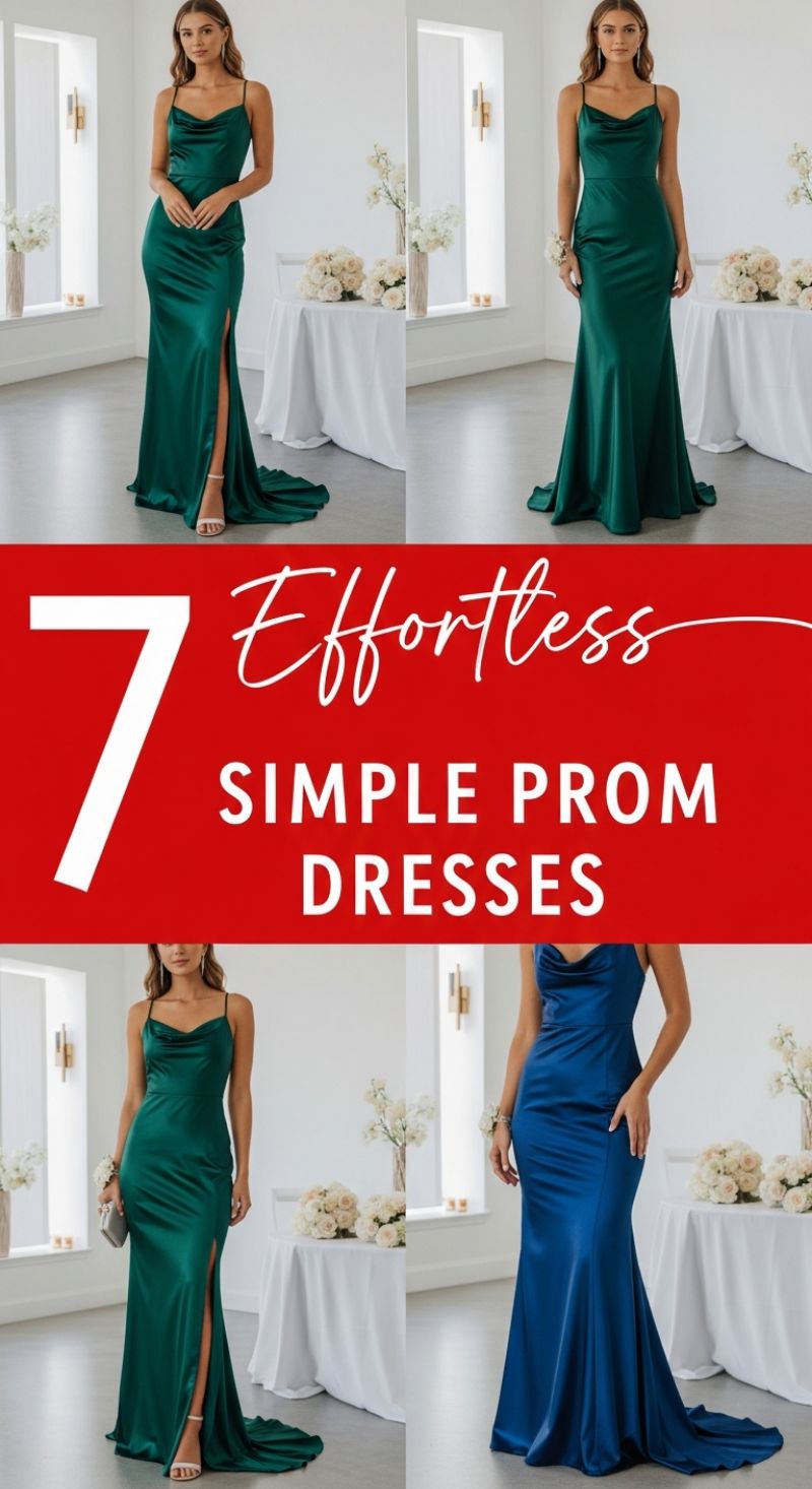 7 Effortless Simple Prom Dresses