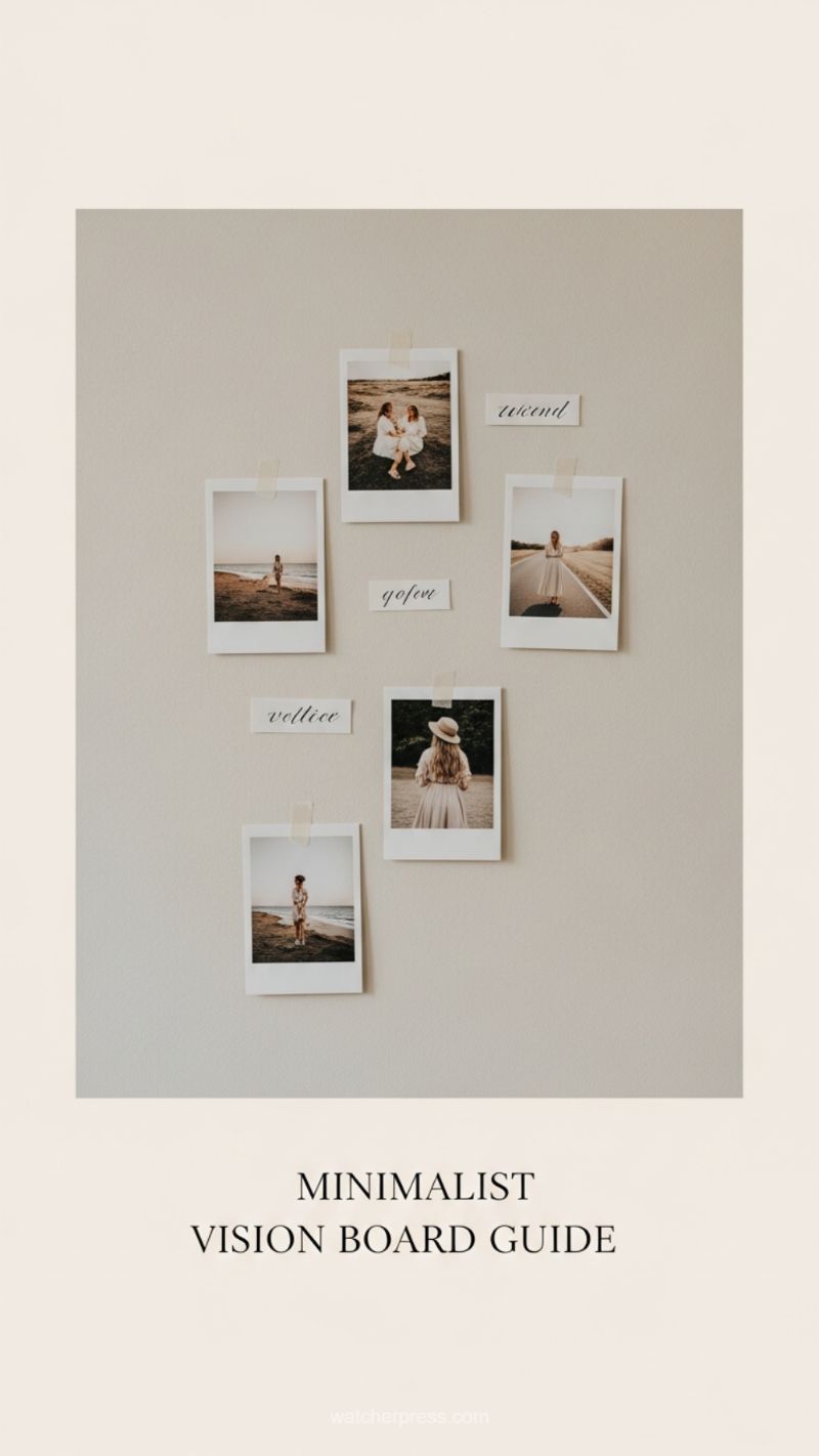 7. Embracing the Minimalist Vision Board Guide