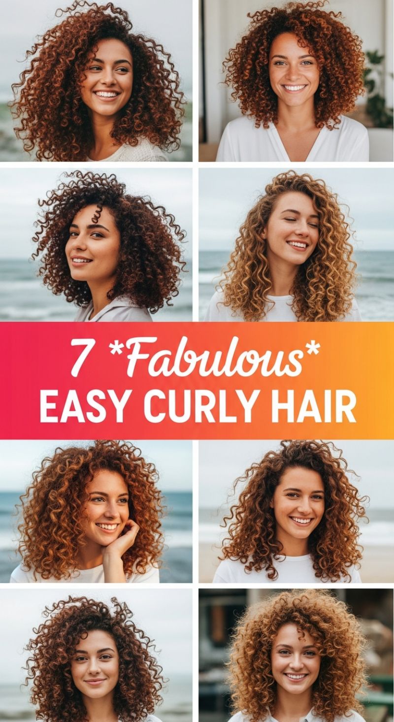 7 Fabulous Easy Curly Hair Looks