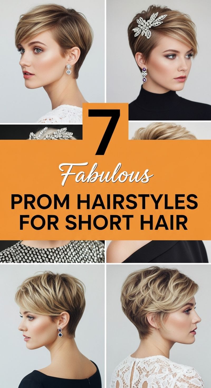 7 Fabulous PROM HAIRSTYLES FOR SHORT HAIR