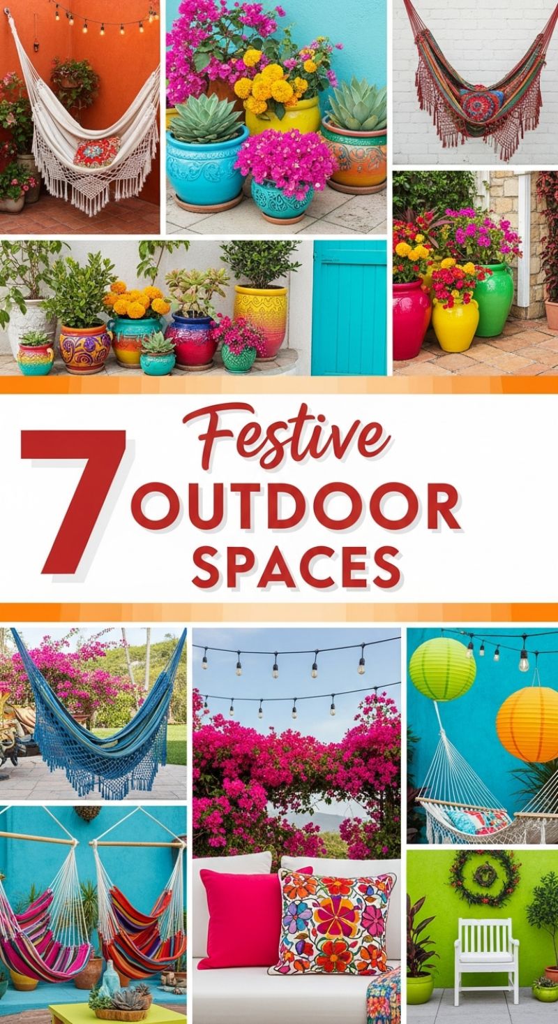 7 Festive Outdoor Spaces: Maximalist Color on a Minimal Budget