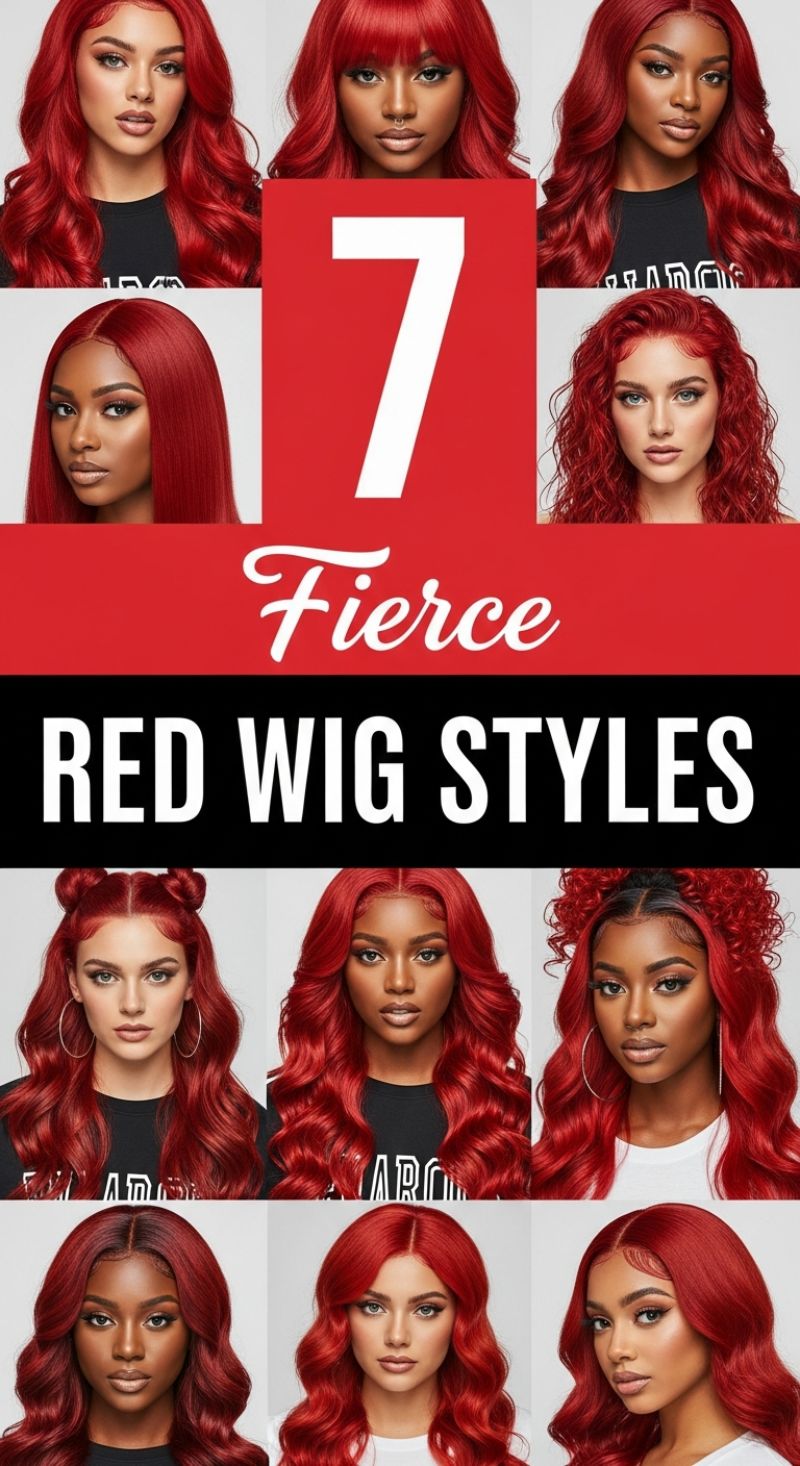 7 Fierce Red Wig Styles