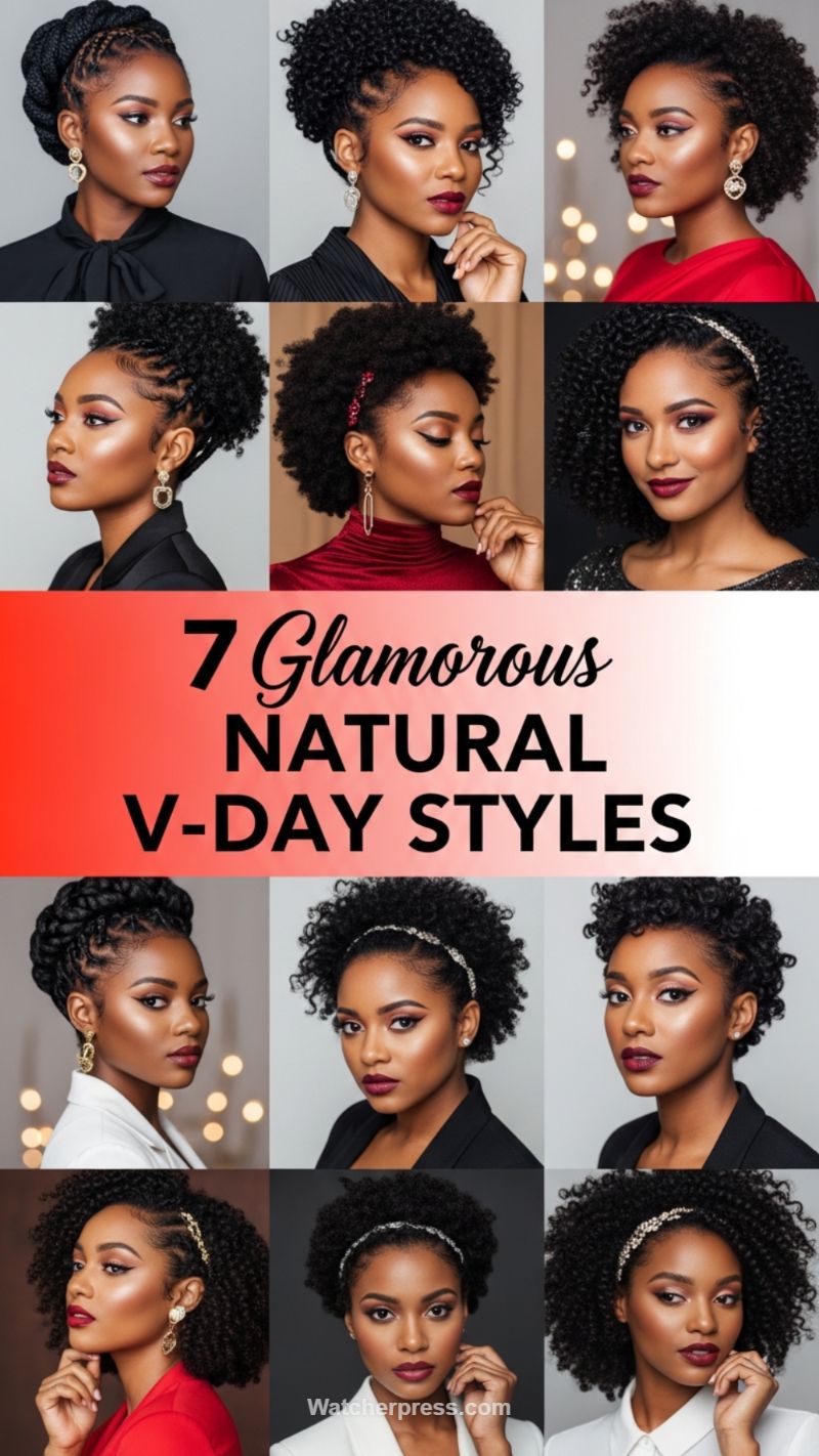 7 Glamorous NATURAL V-DAY STYLES