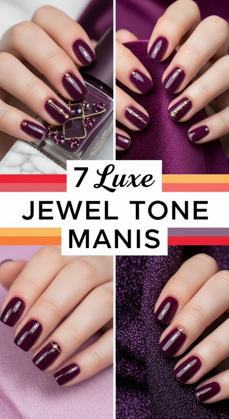 7 Luxe Jewel Tone Manis