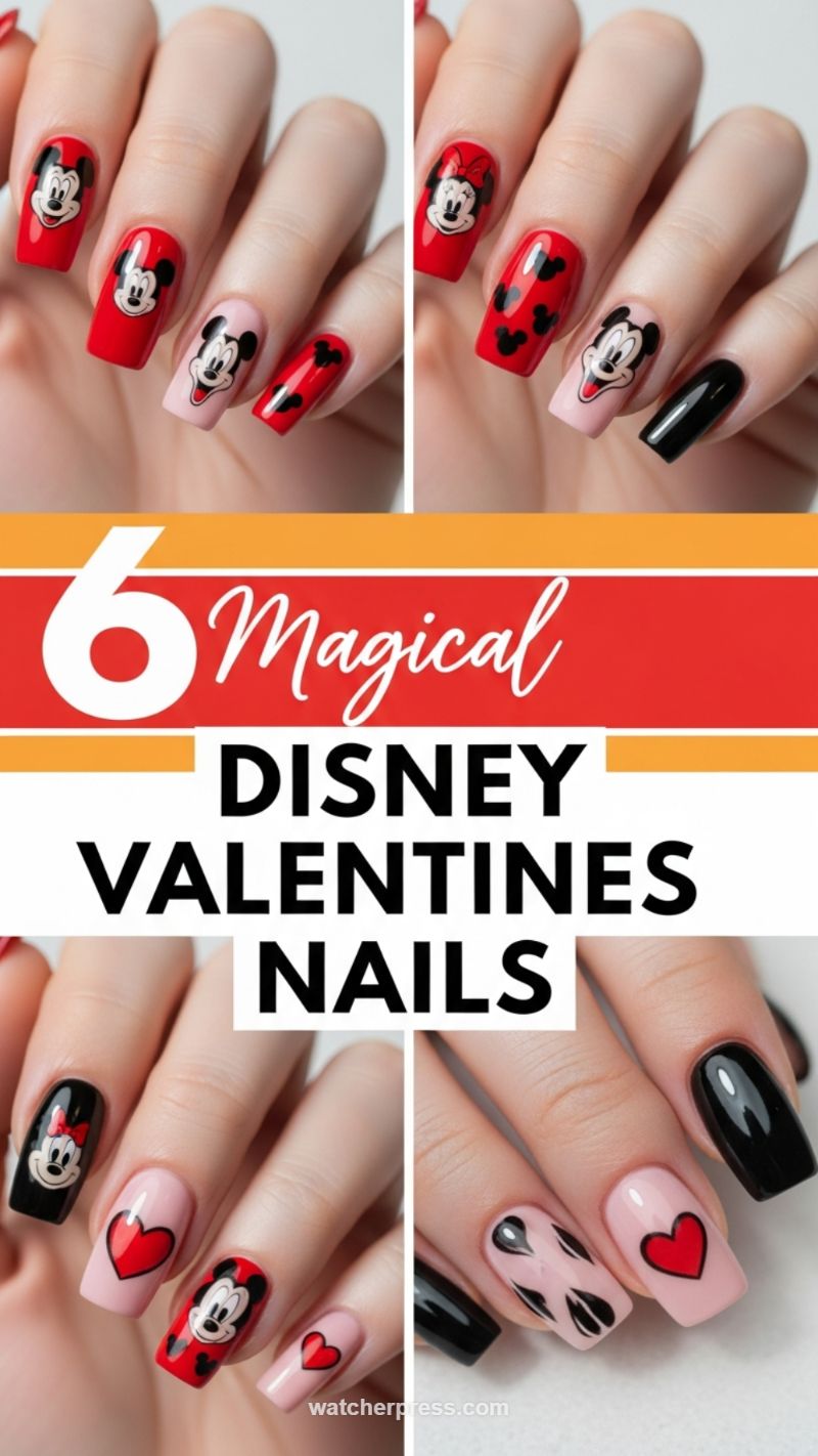 7. Magical Mickey & Minnie Mouse Mani