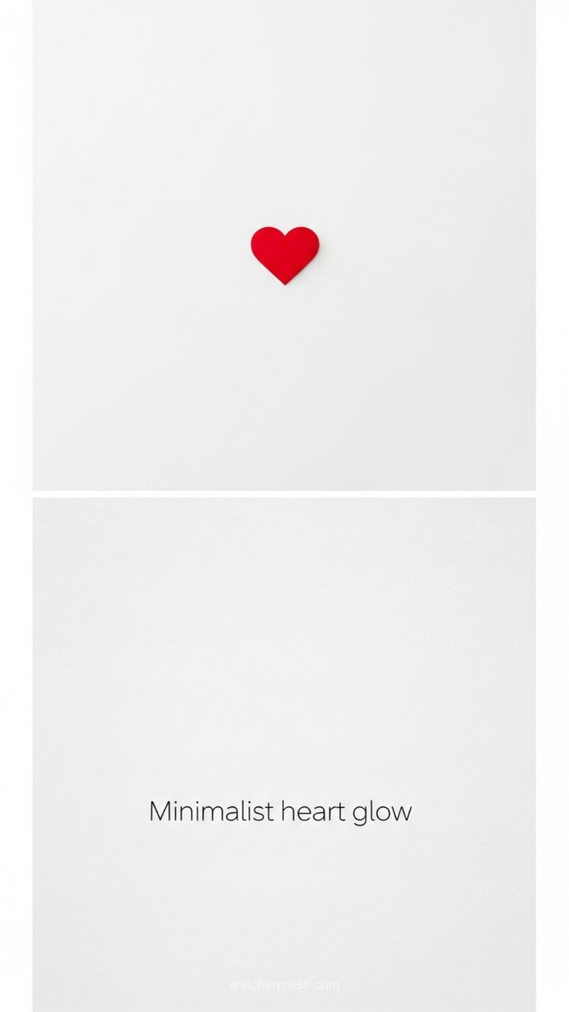 7. Minimalist Heart Glow