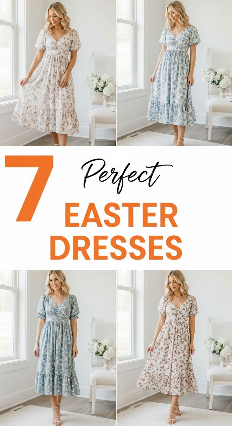 7 Perfect Easter Dresses: Embracing Floral Midi Magic for Spring Events