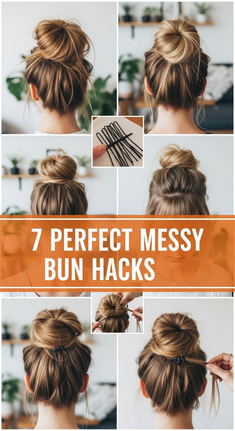 7 PERFECT MESSY BUN HACKS