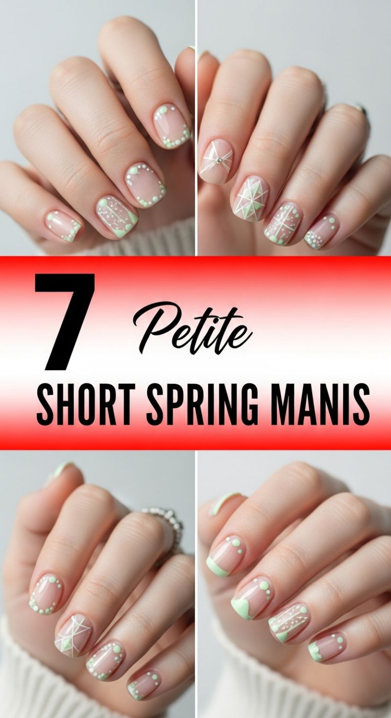 The Ultimate Seasonal Nail Guide: 100+ Must-Try Spring and Summer Manicure Designs 7 Petite Short Spring Manis: The Art of the Delicate Negative Space
