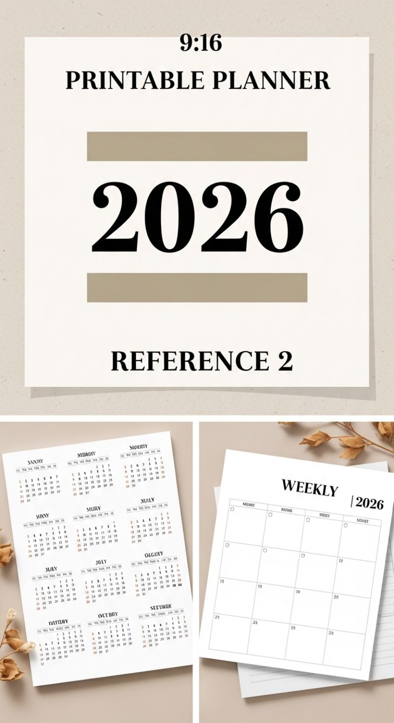7. Plan Ahead with a Printable 2026 Calendar & Weekly Layout