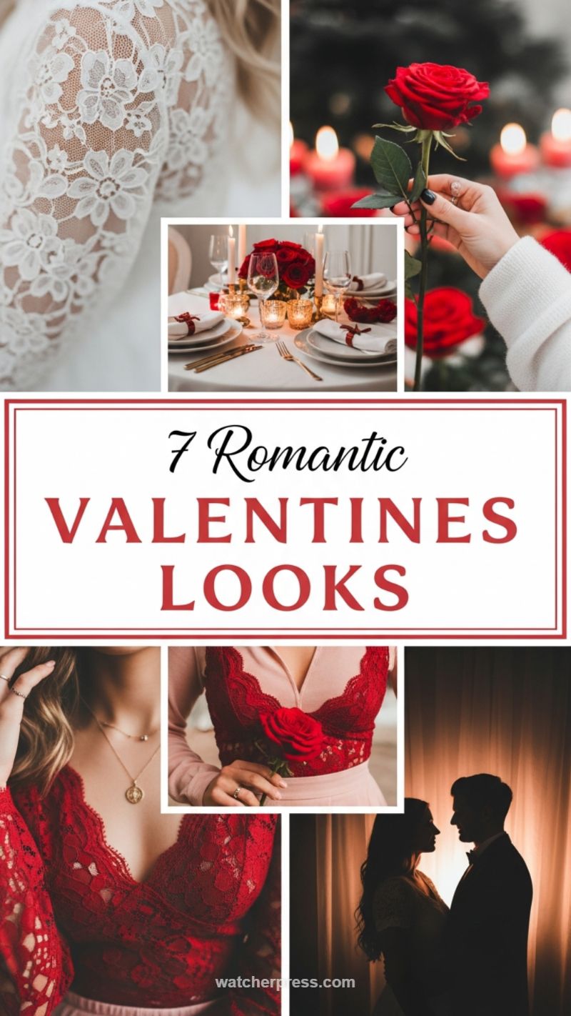 7 Romantic Valentine's Looks: Lace and Red Roses