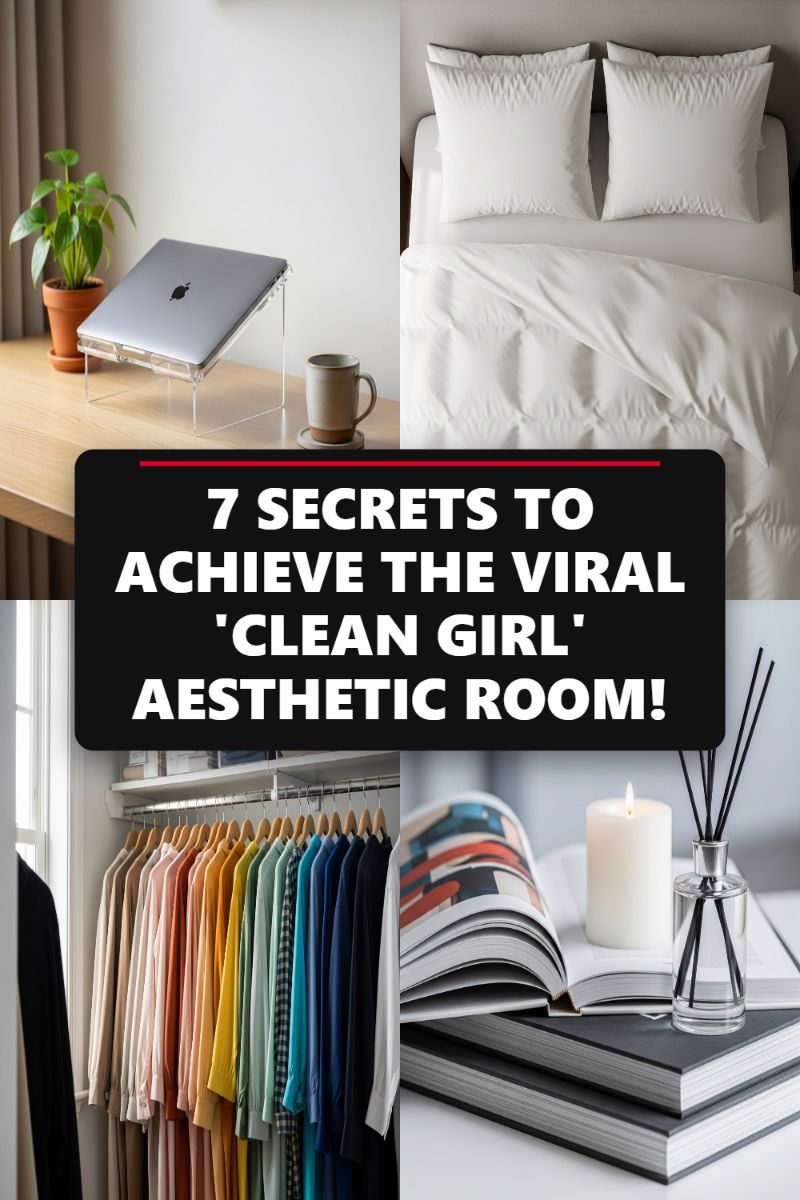 7 SECRETS TO ACHIEVE THE VIRAL 'CLEAN GIRL' AESTHETIC ROOM!