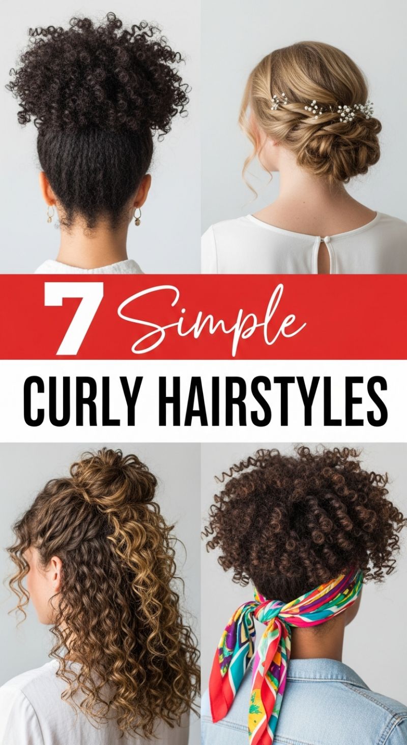 7 Simple Curly Hairstyles for Effortless Chic