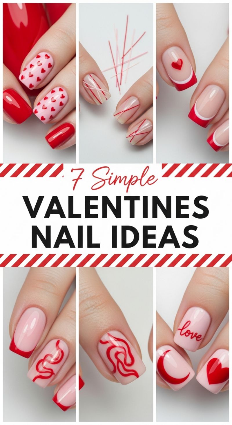 7 Simple Valentines Nail Ideas
